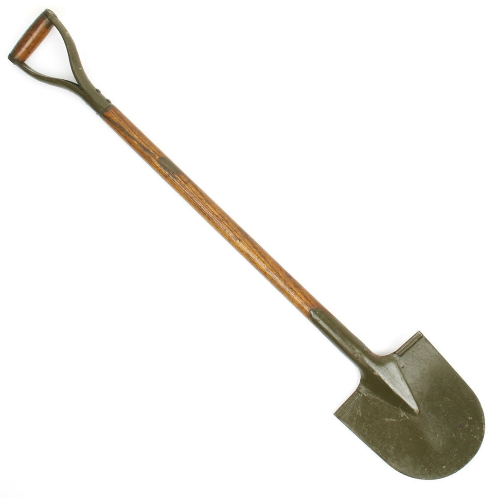 Original German  Bundeswehr Cold War West Full Size D Handle Shovel Original Items