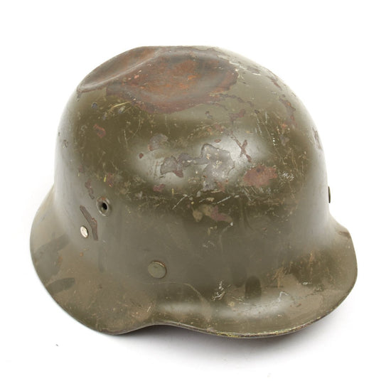 Original German M40 WWII Type Steel Helmet- Finnish M40/55 Contract - Scratch & Dent Original Items