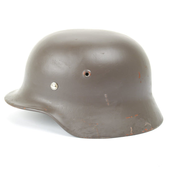 Original German WWII M40 Stahlhelm Steel Helmet- Shell Size 66 Original Items