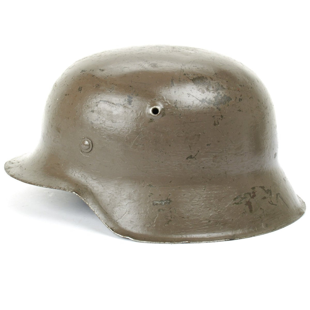 Original German WWII M42 Stahlhelm Steel Helmet- Shell Size 68 Original Items