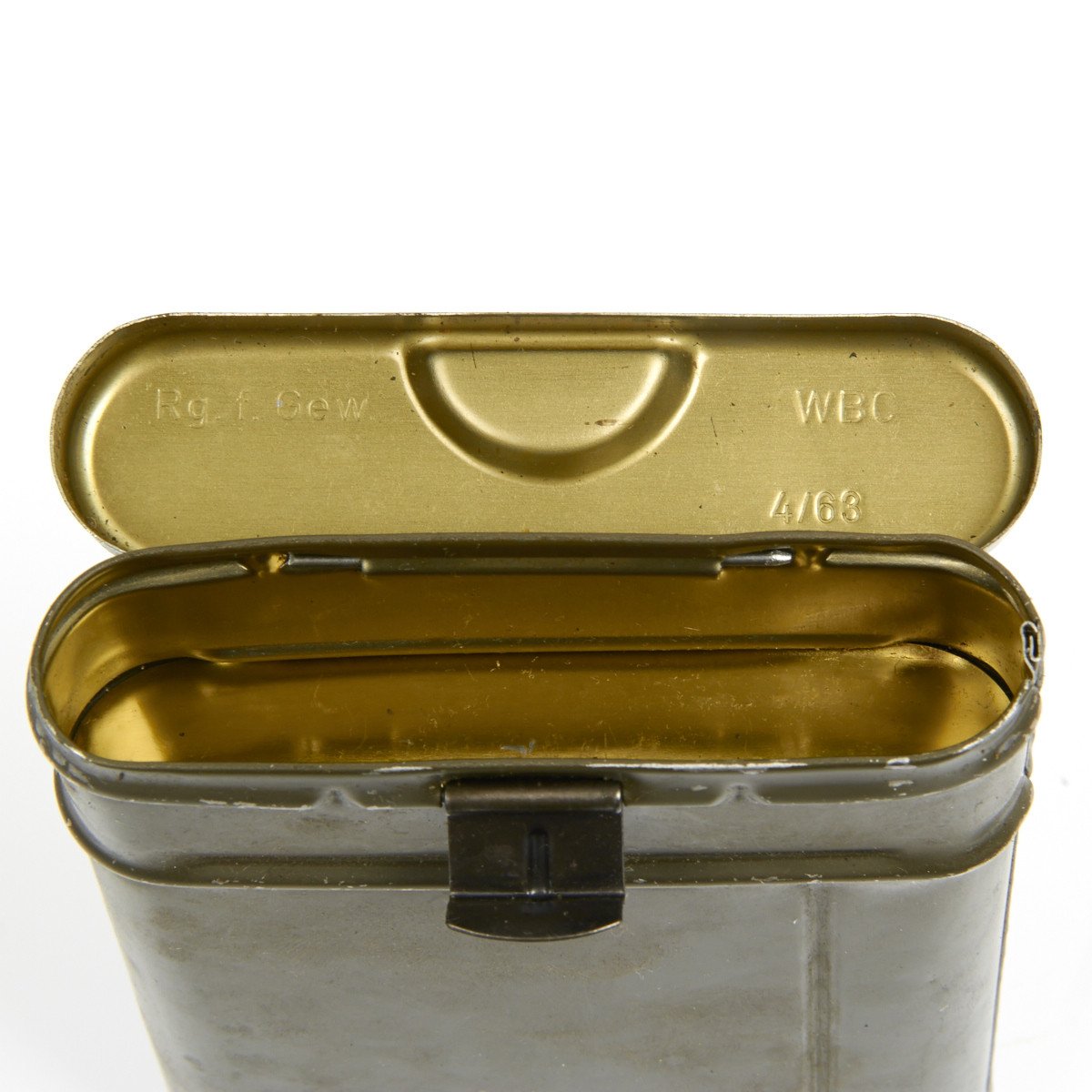 Original German Post War Tobacco Can Rifle Cleaning Kit- 7.62mm G3