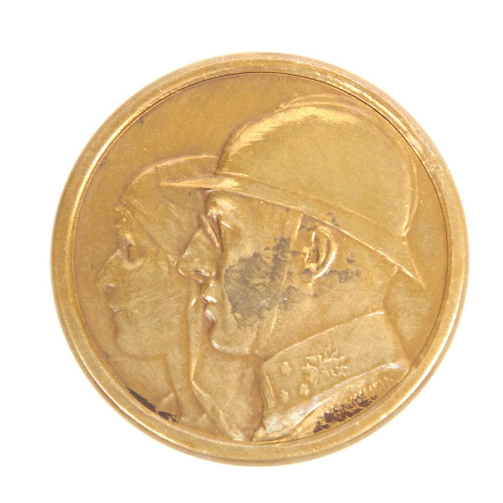 Original Belgian WWI 20 Year Anniversary Medal of Military Service Original Items