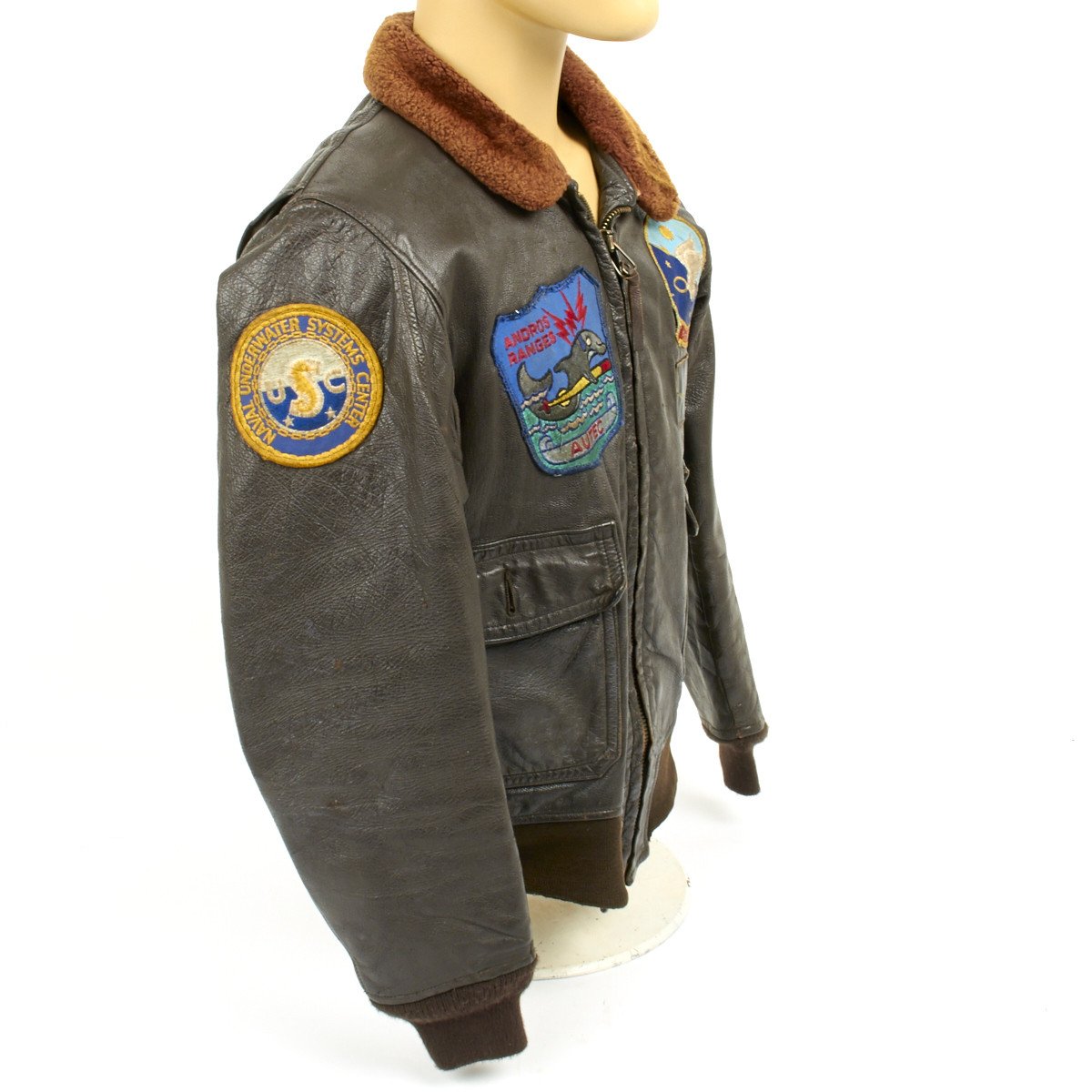 Original U.S. Naval Aviator Type G-1 Leather Flight Jacket- Vietnam War ...