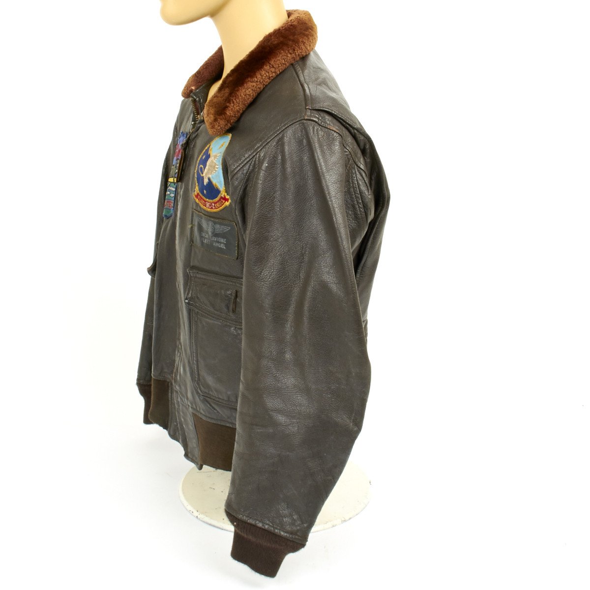 Original U.S. Naval Aviator Type G-1 Leather Flight Jacket- Vietnam War ...