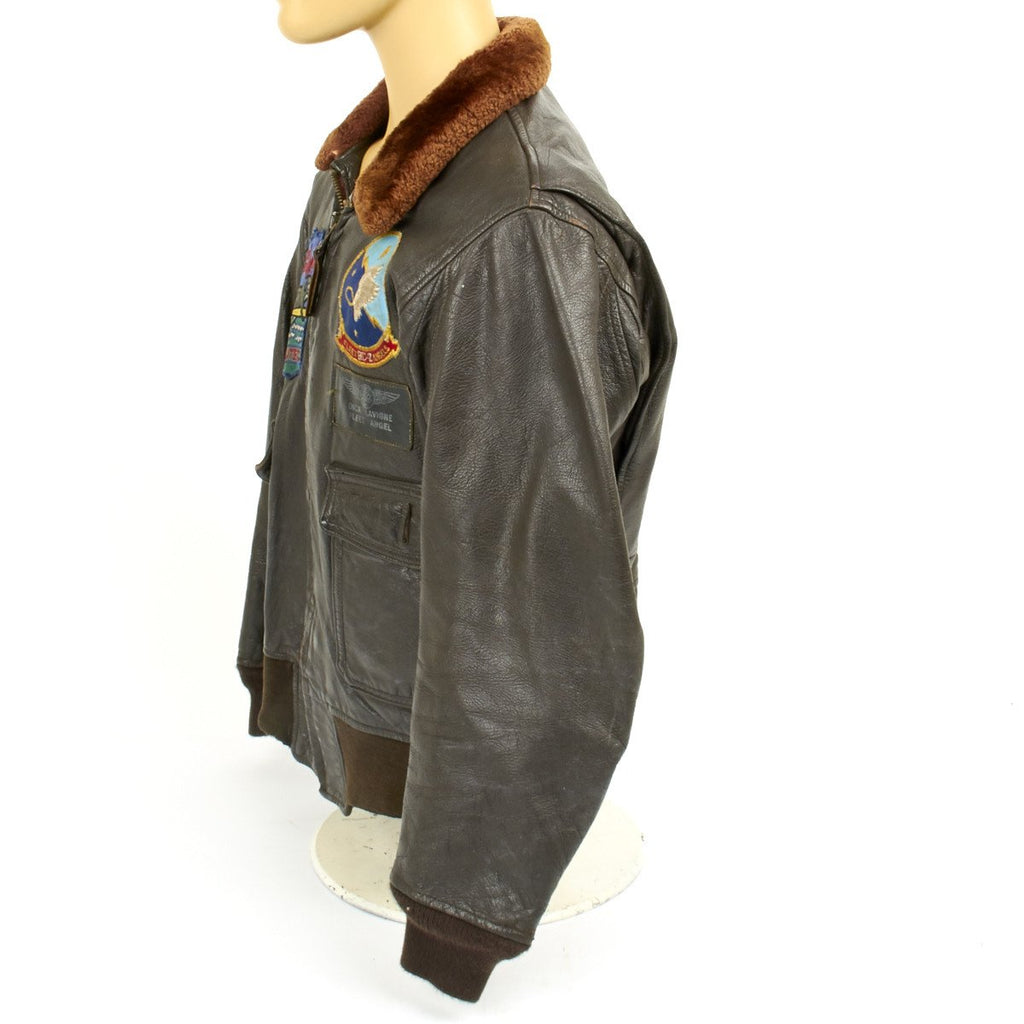 Original U.S. Naval Aviator Type G-1 Leather Flight Jacket- Vietnam War ...
