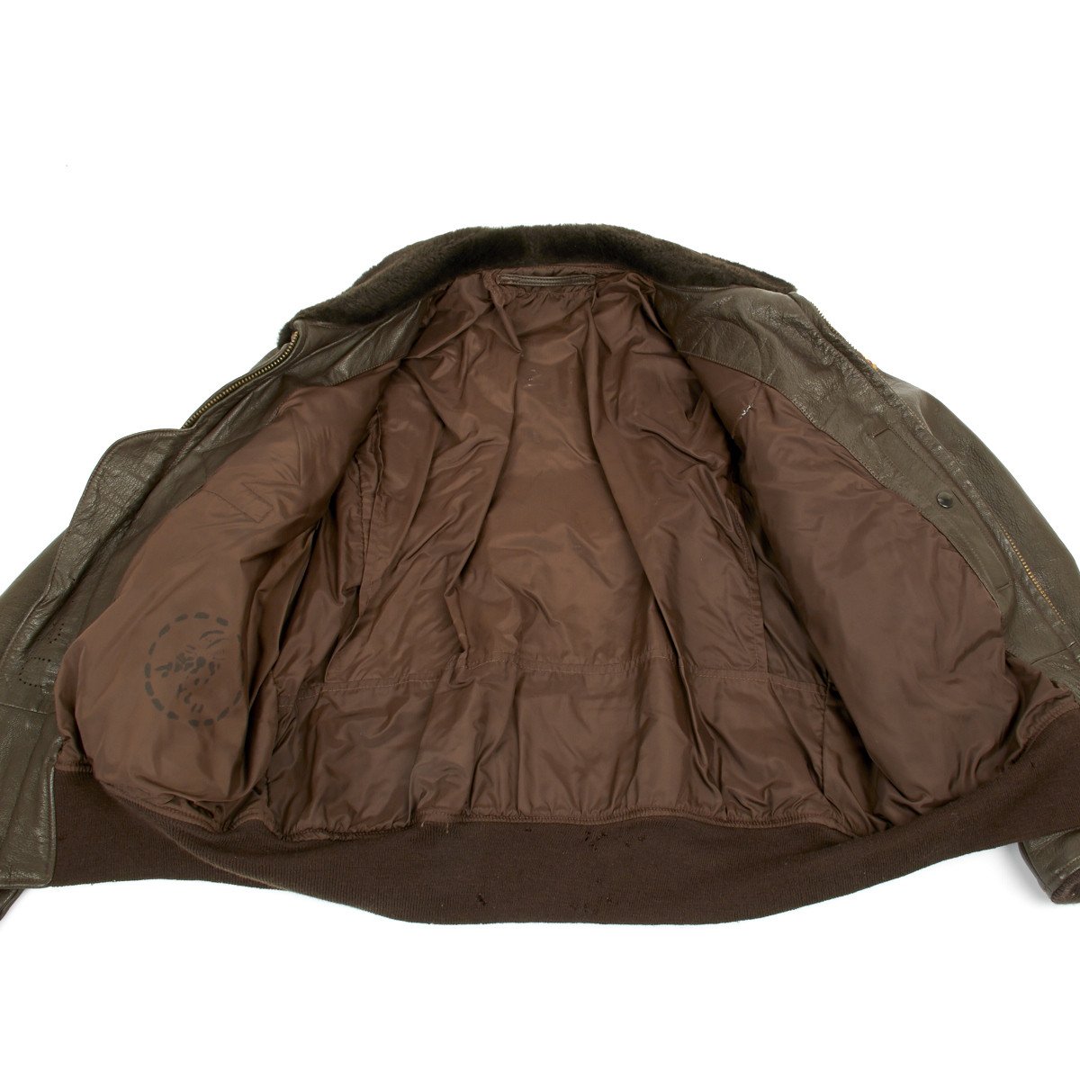 Original USMC Pilot Type G-1 Leather Flight Jacket- Vietnam War Era ...