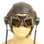 Original British WWII RAF Type C Leather Flying Helmet with Mk VIII Goggles Original Items