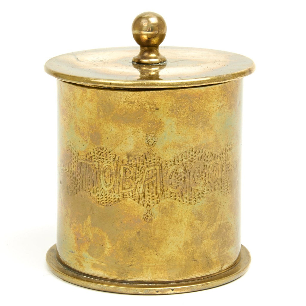Original German WWI Trench Art Shell Case Tobacco Jar