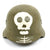 Original WWII Hungarian M38 Steel Helmet with Finnish Infantry Regiment 46 Skull - Continuation War Original Items