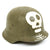 Original WWII Hungarian M38 Steel Helmet with Finnish Infantry Regiment 46 Skull - Continuation War Original Items