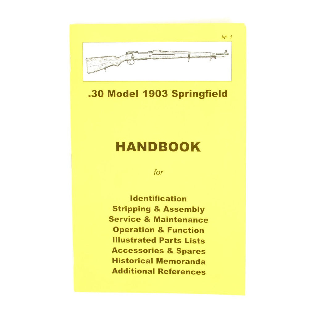 Handbook: U.S. .30 Model 1903 Springfield New Made Items