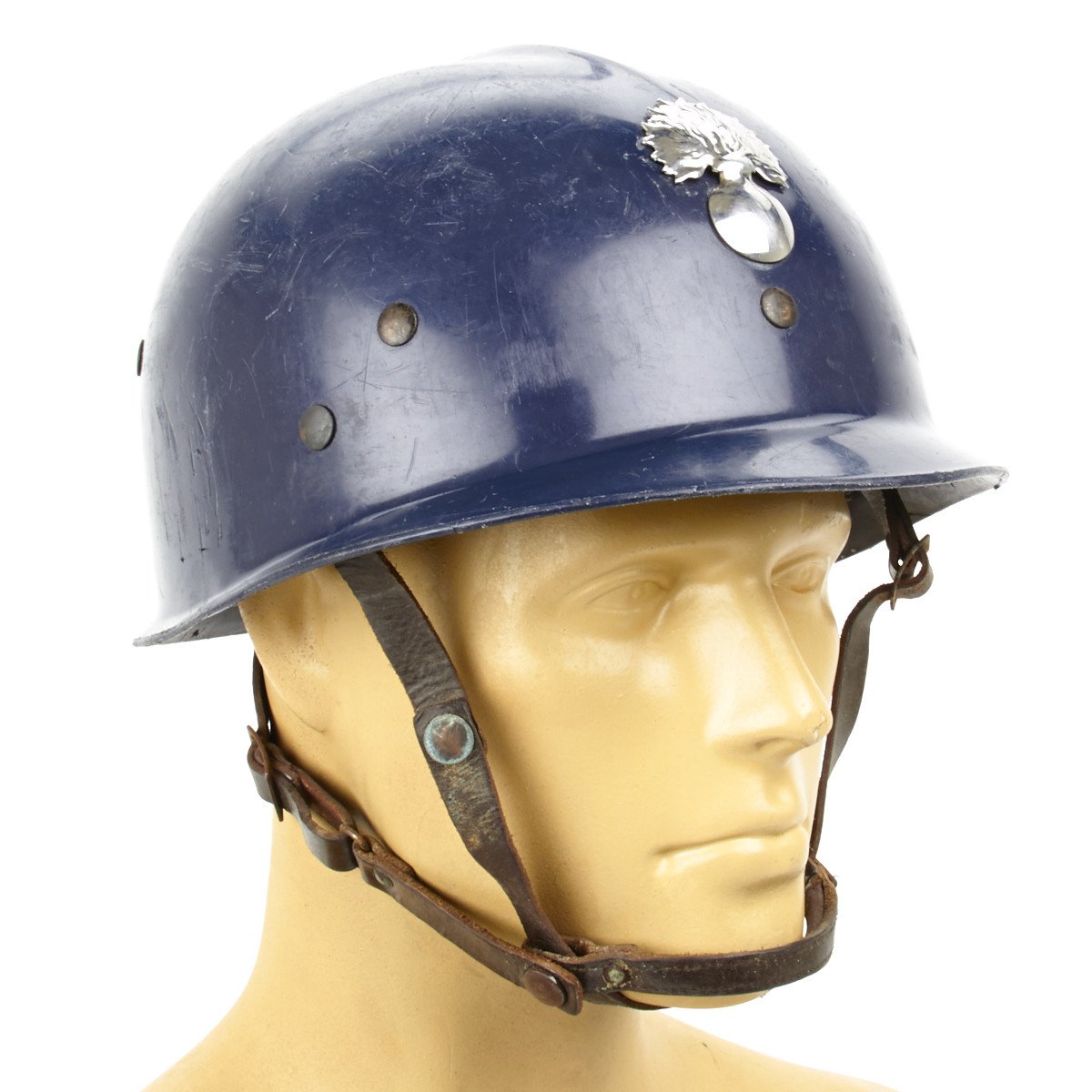 french police motorcycle modular helmet French Riot Helmet Paramilitary Issue – International Military Antiques