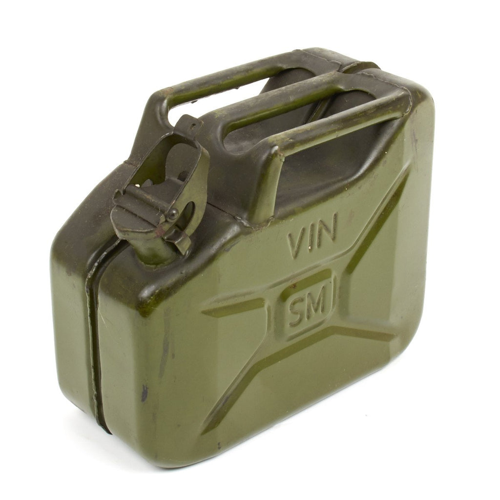 Original French Post-War Issue 10L Military Wine Can - Center Seam Original Items