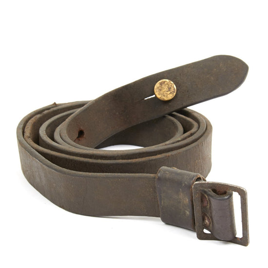 Original WWII Italian Beretta SMG Leather Sling Original Items