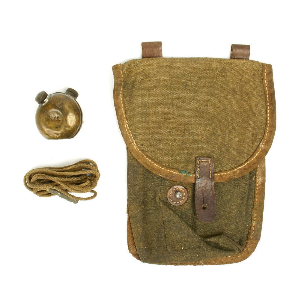 Original Russian PPSh-41 Triple Magazine Pouch with Oiler with Pull Through Original Items