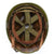 Original WWII Type U.S. M1 Rear Seam Swivel Bale Helmet with Fiber Liner Original Items