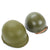 Original WWII Type U.S. M1 Rear Seam Swivel Bale Helmet with Fiber Liner Original Items