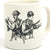 IMA Coffee Mug Set of Four- Caricatures of U.S. Forces in WWII New Made Items