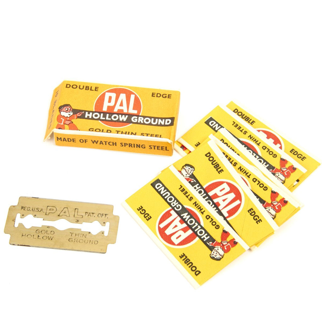 Original U.S. WWII Shaving Safety Razor Blades by PAL- Pack of 10 Original Items