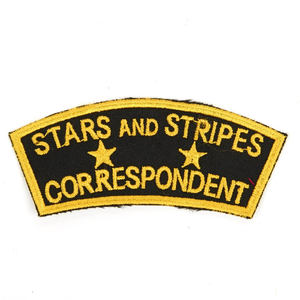 U.S. WWII Stars and Stripes Correspondent Shoulder Patch New Made Items