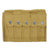 Original U.S. WWII Thompson SMG Five Cell 20 Round Magazine Pouch: Unmarked Original Items