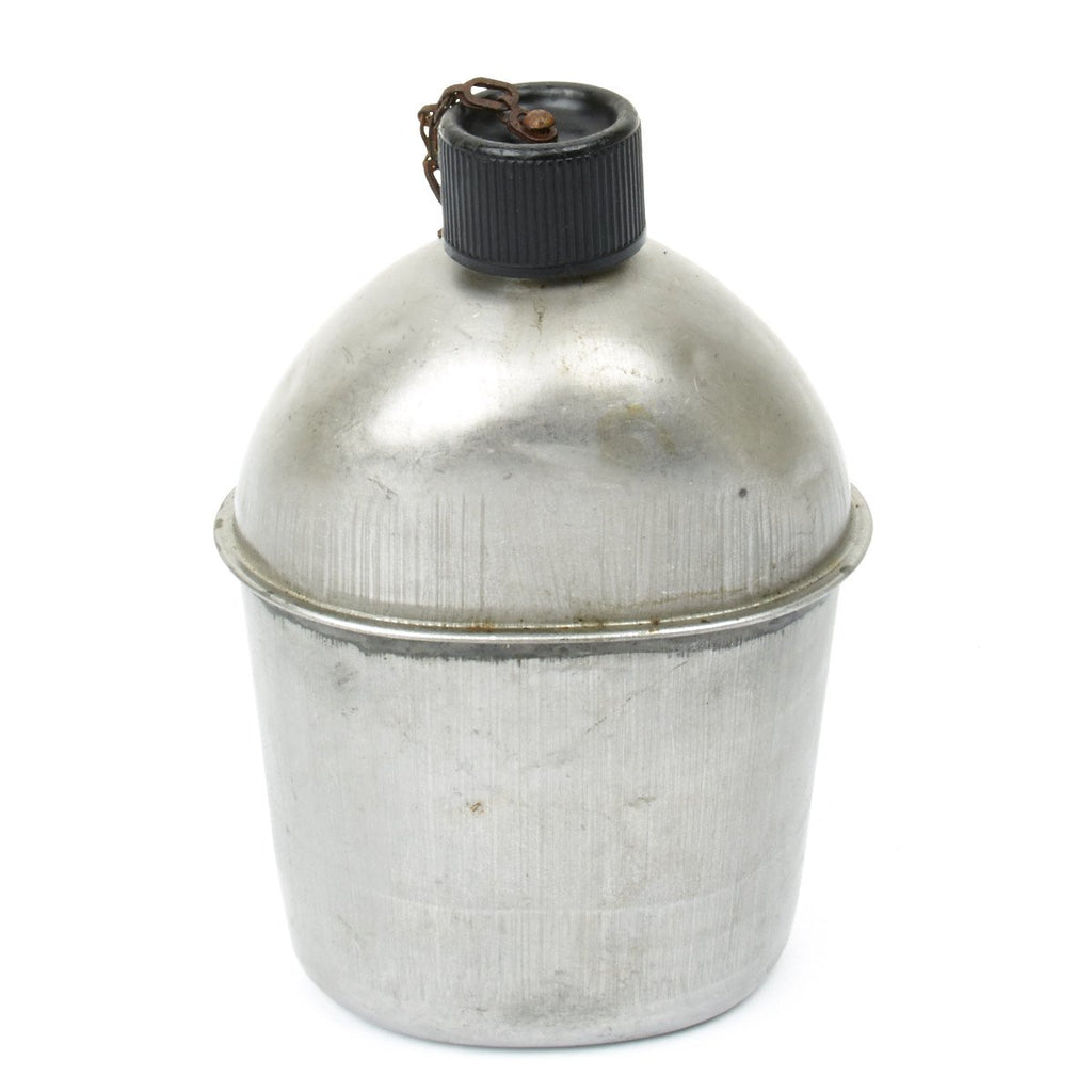 Original U.S. WWII M1942 Aluminum Canteen Bottle - WW2 Dated Original Items