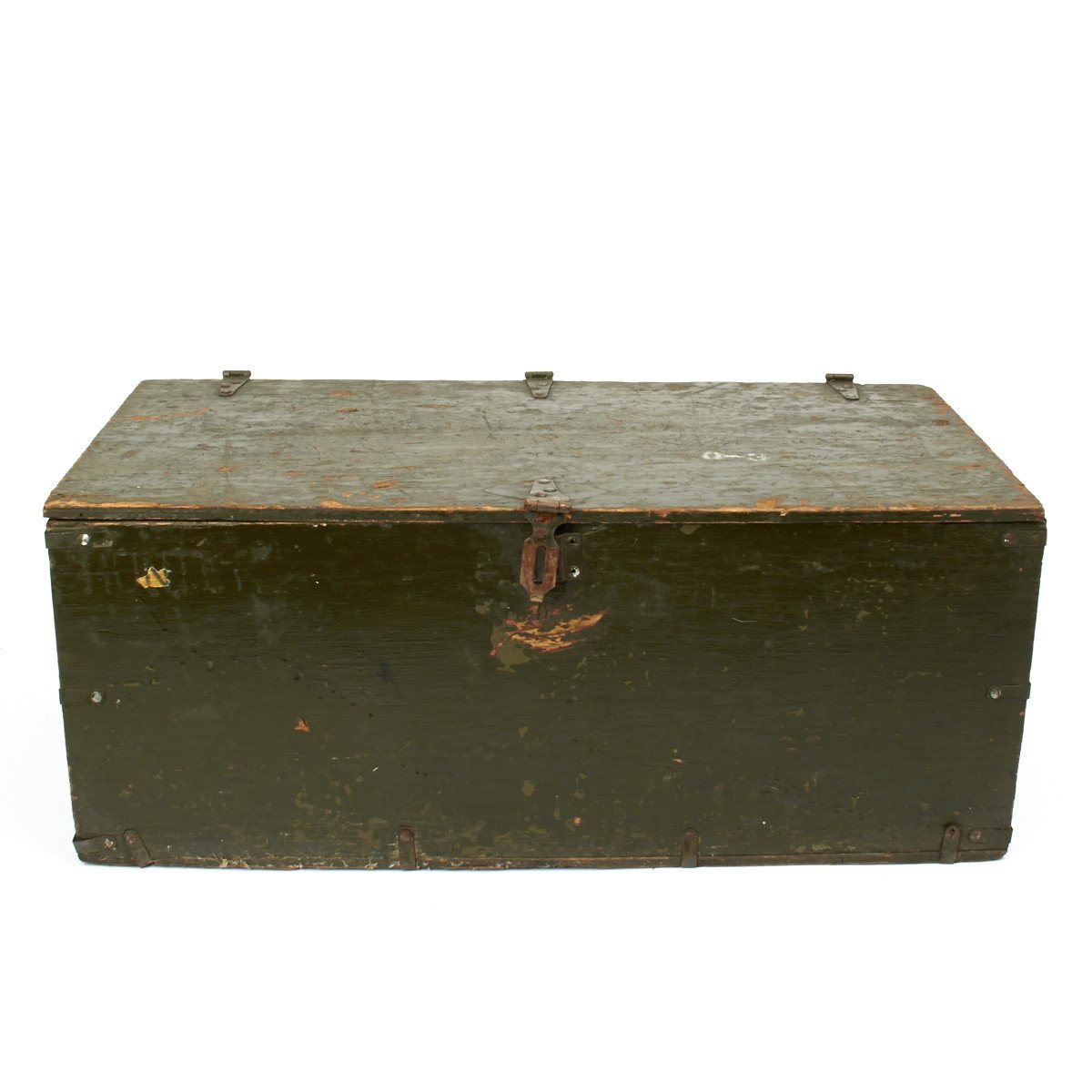 Vintage Army Lock Box Foot Locker ? — Antiques Arena