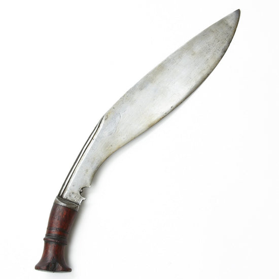 Original 19th Century Nepalese Gurkha Long Leaf Kukri Fighting Knife Original Items