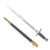 Original British Martini-Henry Rifle P-1887 MkI Sword Bayonet with Brass Mounted Leather Scabbard Original Items