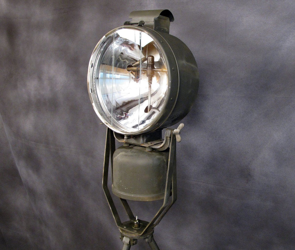 British WW2 Tiley FL6 Floodlight Projector with Tripod Mount Original Items