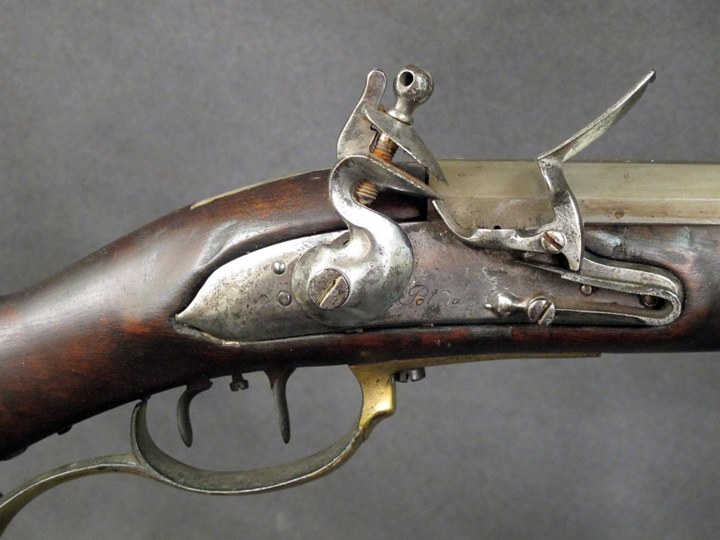 German Military 18th Century Flintlock Jeager Rifle with Set Trigger Original Items