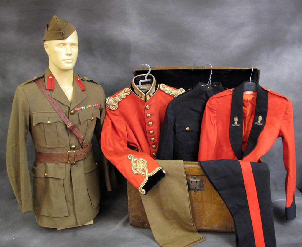 British WWII Royal Engineers Officer Named Uniform Set Original Items