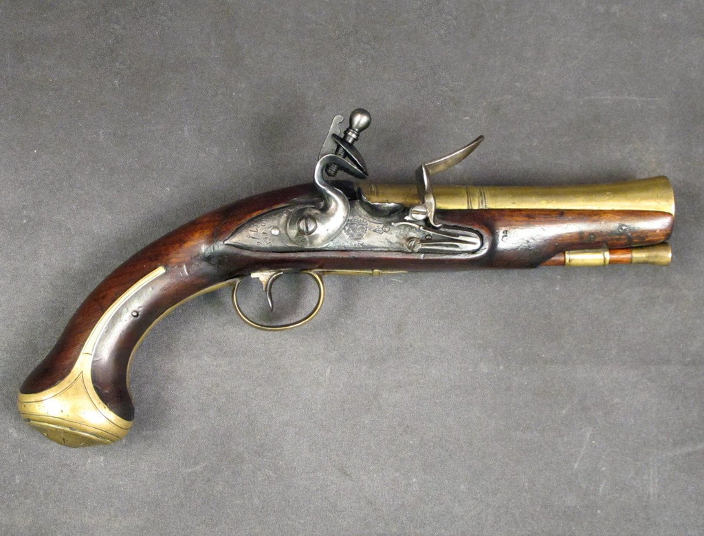 British Flintlock Brass Barrel Blunderbuss Pistol Dated 1776 Original Items