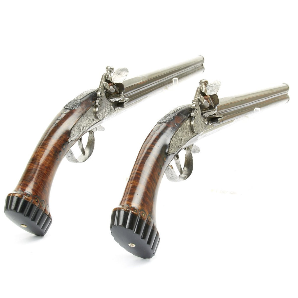 Original French Louis XIV Flintlock Turnover Over-Under Pistols by ...