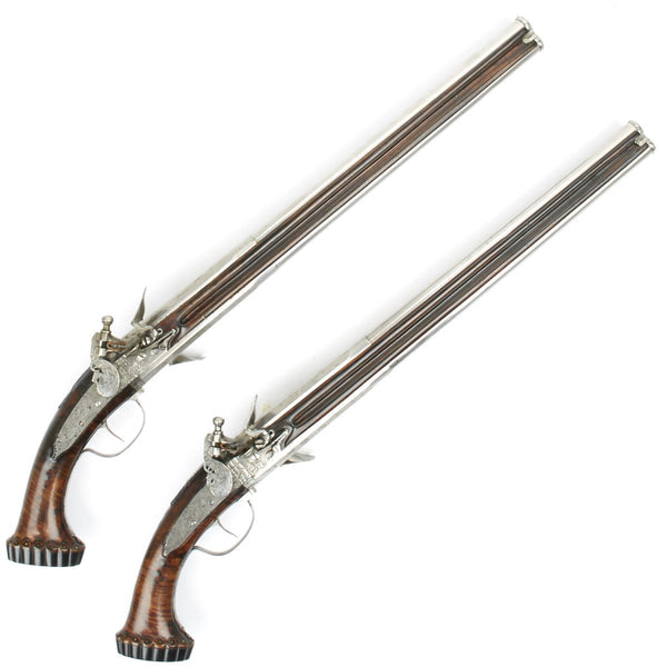 Original French Louis XIV Flintlock Turnover Over-Under Pistols by ...