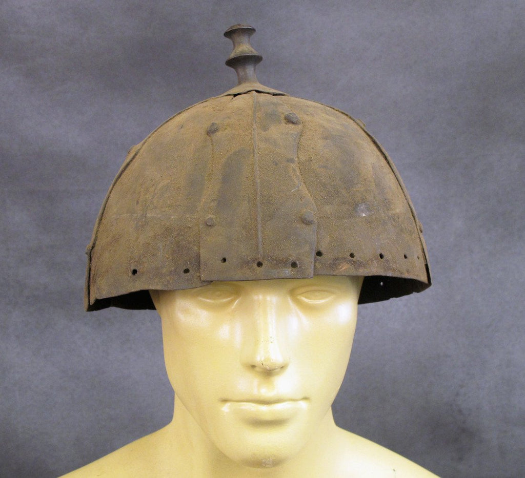 Original Tibetan War Helmet Circa 1600 Original Items
