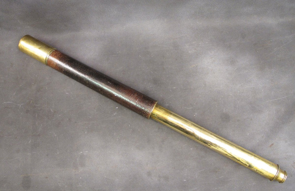 Original British Brass Telescope marked Customs 1849 Original Items