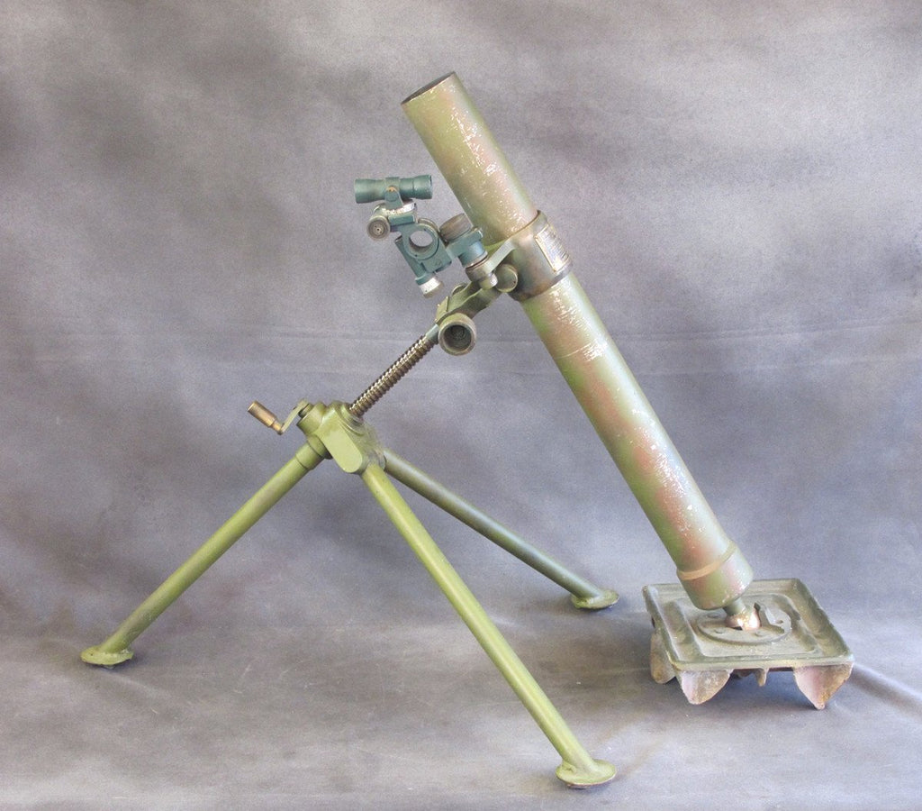 Original U.S. WWII style 60mm Display Mortar with Optical Sight Original Items