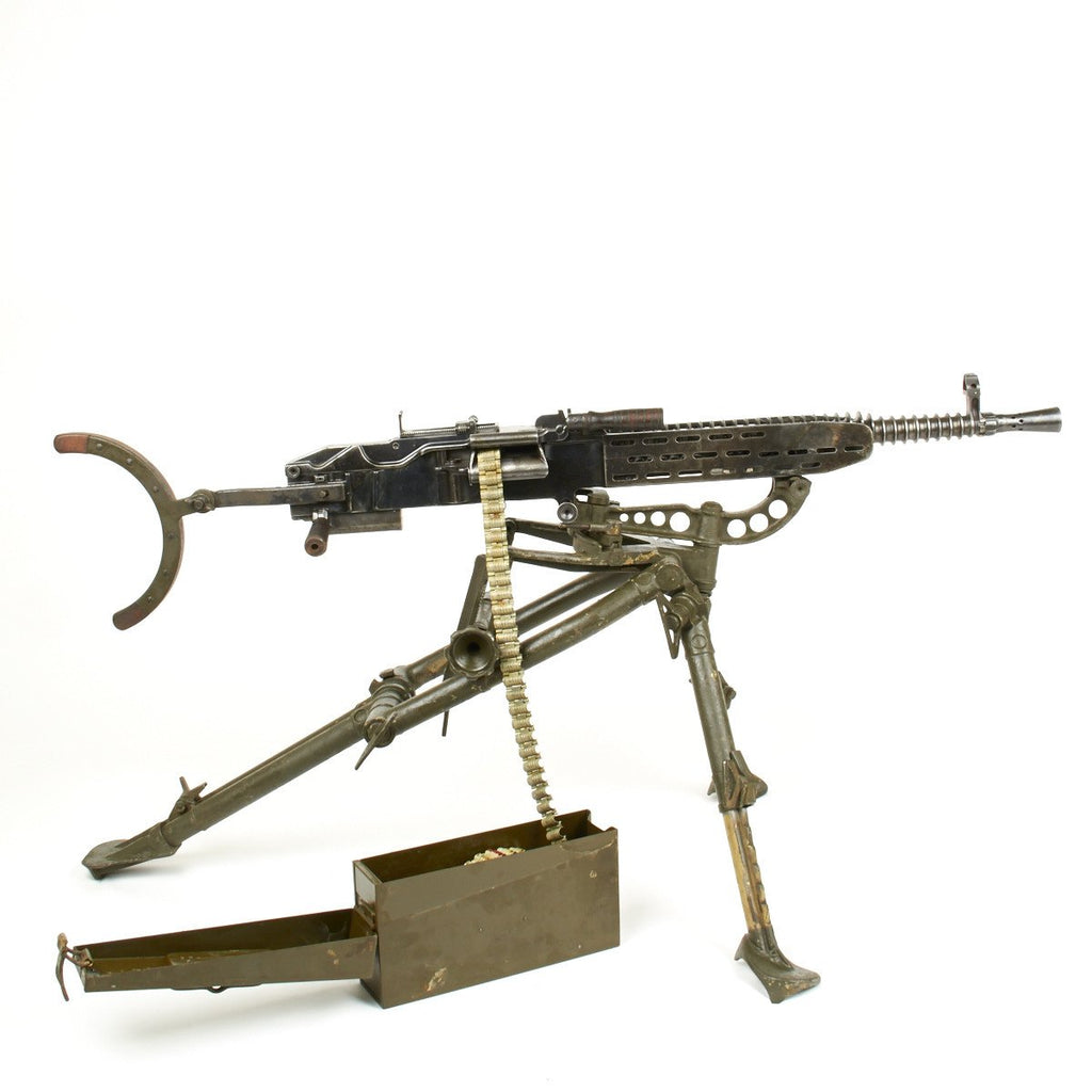 Original German WWII ZB 37(t) Display Machine Gun with Early BRNO Tripod Original Items
