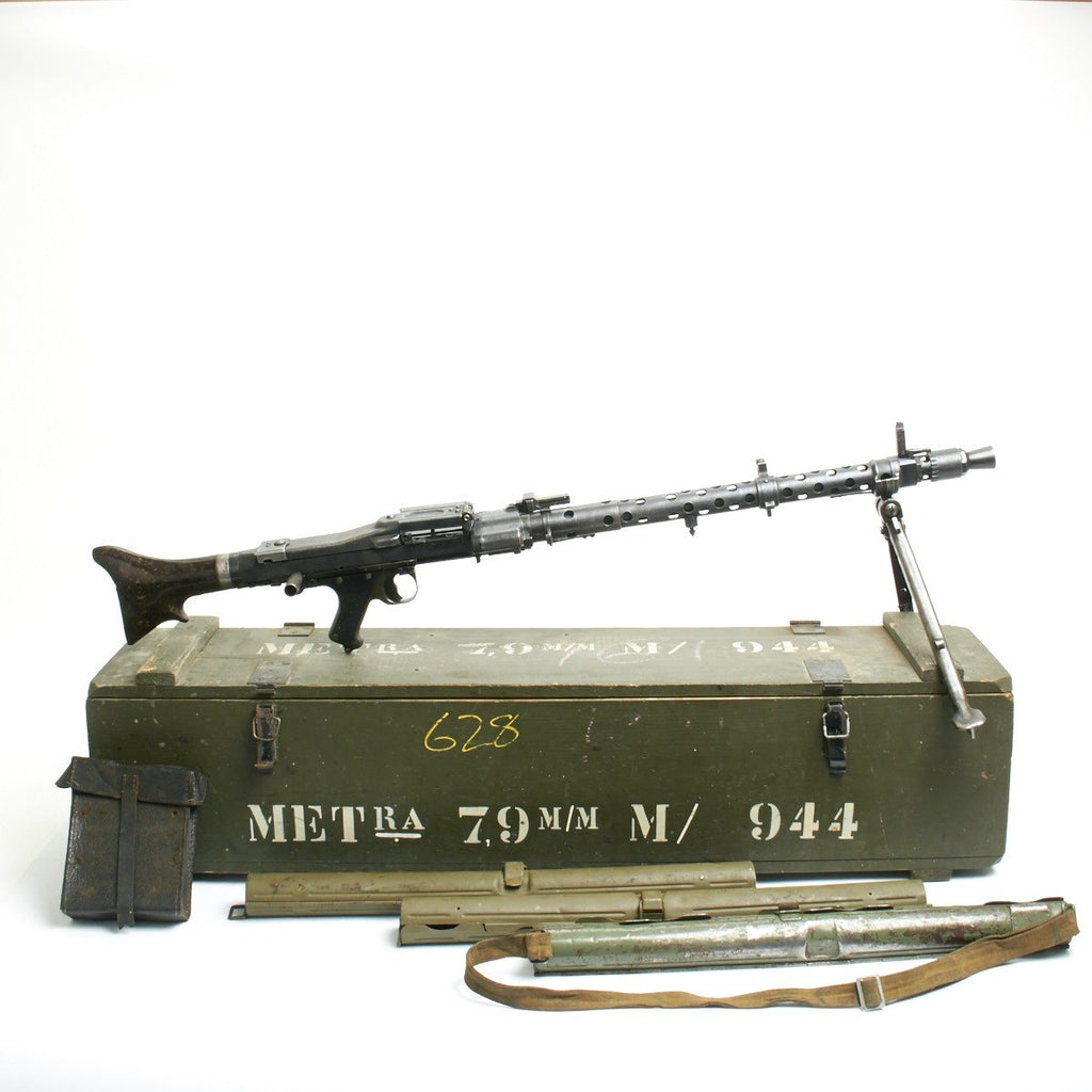 Original German WWII MG 34 Partial Matching Serial Number Display