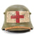 Original Imperial German WWI Refurbished M18 WWI Medic Sanitat Helmet  Stamped Q66 Original Items