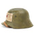 Original Imperial German WWI Refurbished M18 WWI Medic Sanitat Helmet  Stamped Q66 Original Items