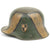 Original Imperial German WWI Refurbished M16 WWI 1st Foot Guards Regiment Camouflage Helmet  Stamped TJ66 Original Items