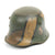 Original Imperial German WWI Refurbished M16 WWI 1st Foot Guards Regiment Camouflage Helmet  Stamped TJ66 Original Items