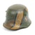 Original Imperial German WWI Refurbished M16 WWI 1st Foot Guards Regiment Camouflage Helmet  Stamped TJ66 Original Items