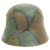 Original German WWI Refurbished M18 Machine Gun Company Camouflage Helmet - Stamped Q66 Original Items