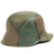 Original German WWI Refurbished M18 Machine Gun Company Camouflage Helmet - Stamped Q66 Original Items