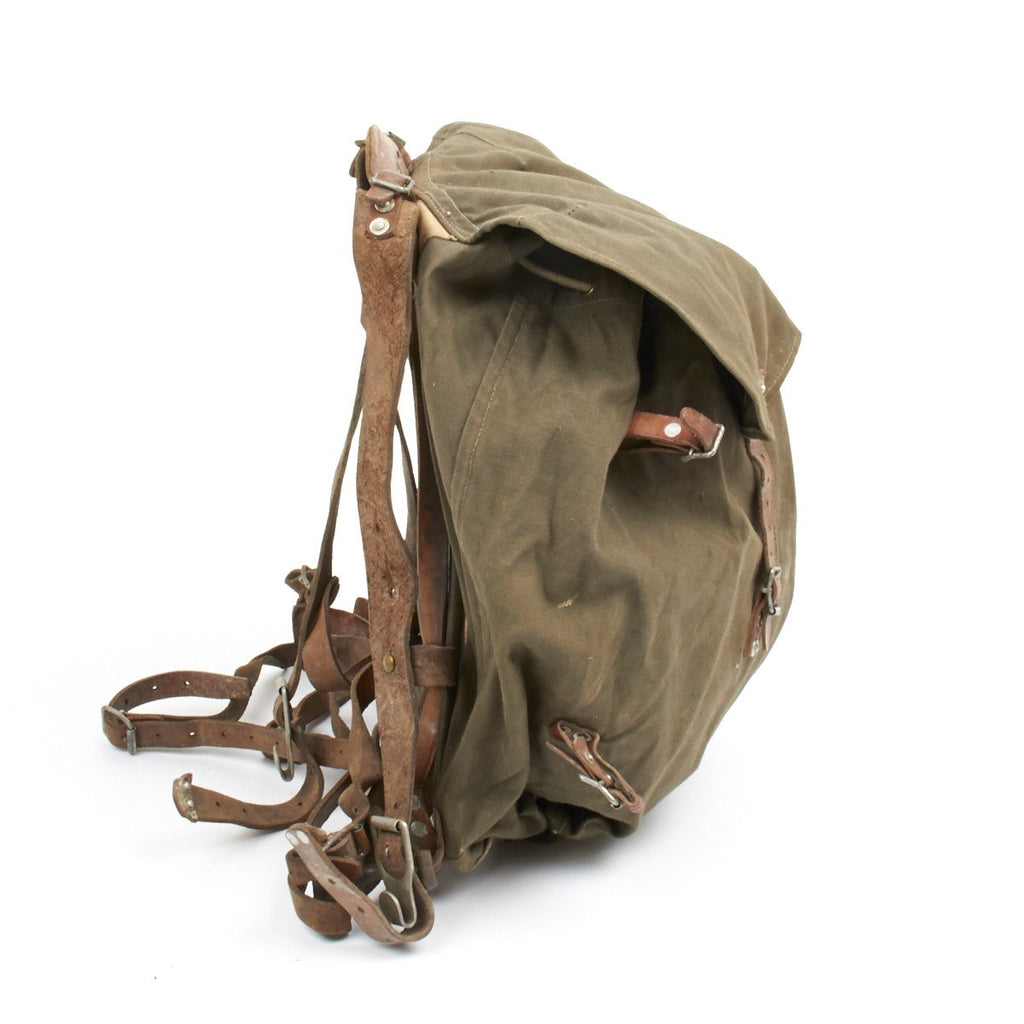Original Swedish WWII M1939 Alpine Rucksack Backpack with Metal Frame Original Items