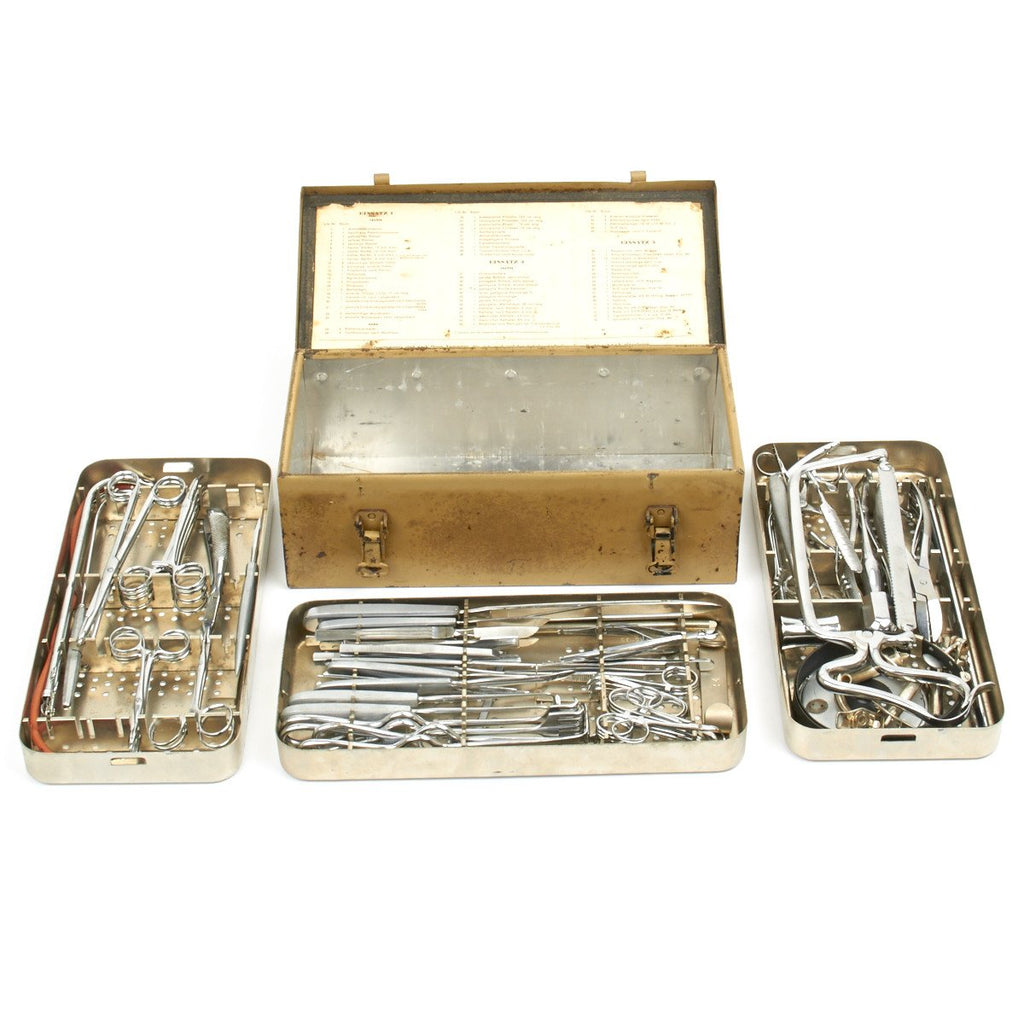 Original German WWII Small Field Medical Surgical Tool Set by C. Stiefenhofer of Munich Original Items