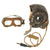 Original British WWII RAF Named Type C Leather Flying Helmet with Mk VIII Goggles Original Items